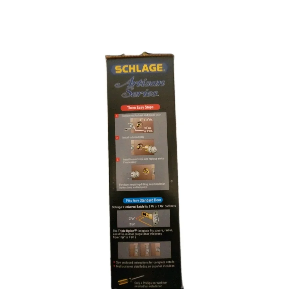 Schlage Hall/Closet Passage Door Knob‎ Satin Nickel